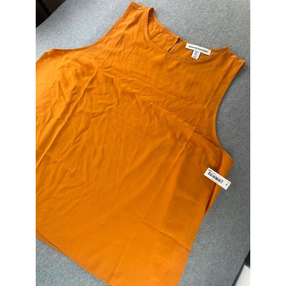 Sleeveless Pullover Tank Top Plus Size XXL Relaxed Fit Mustard Yellow